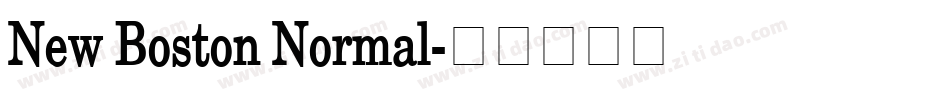 New Boston Normal字体转换